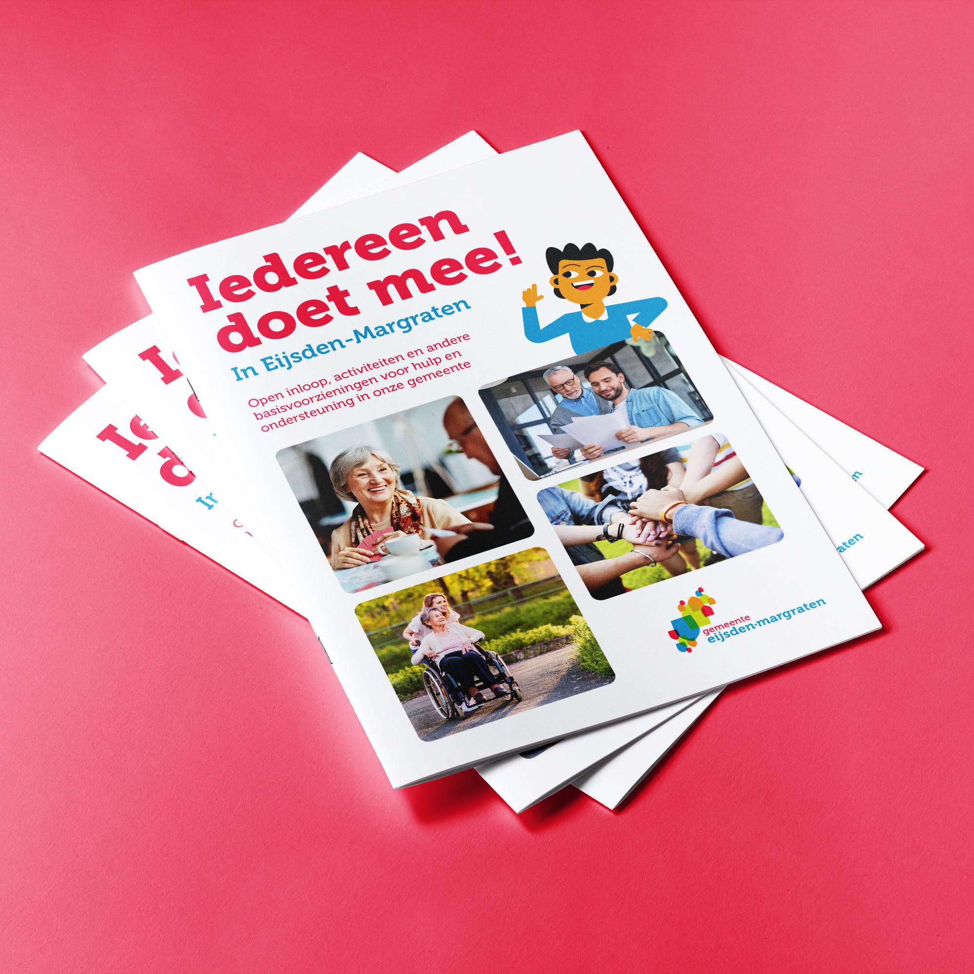 Brochure met foto's van voorbeelden iedereen doet mee! In Eijsden-Margraten